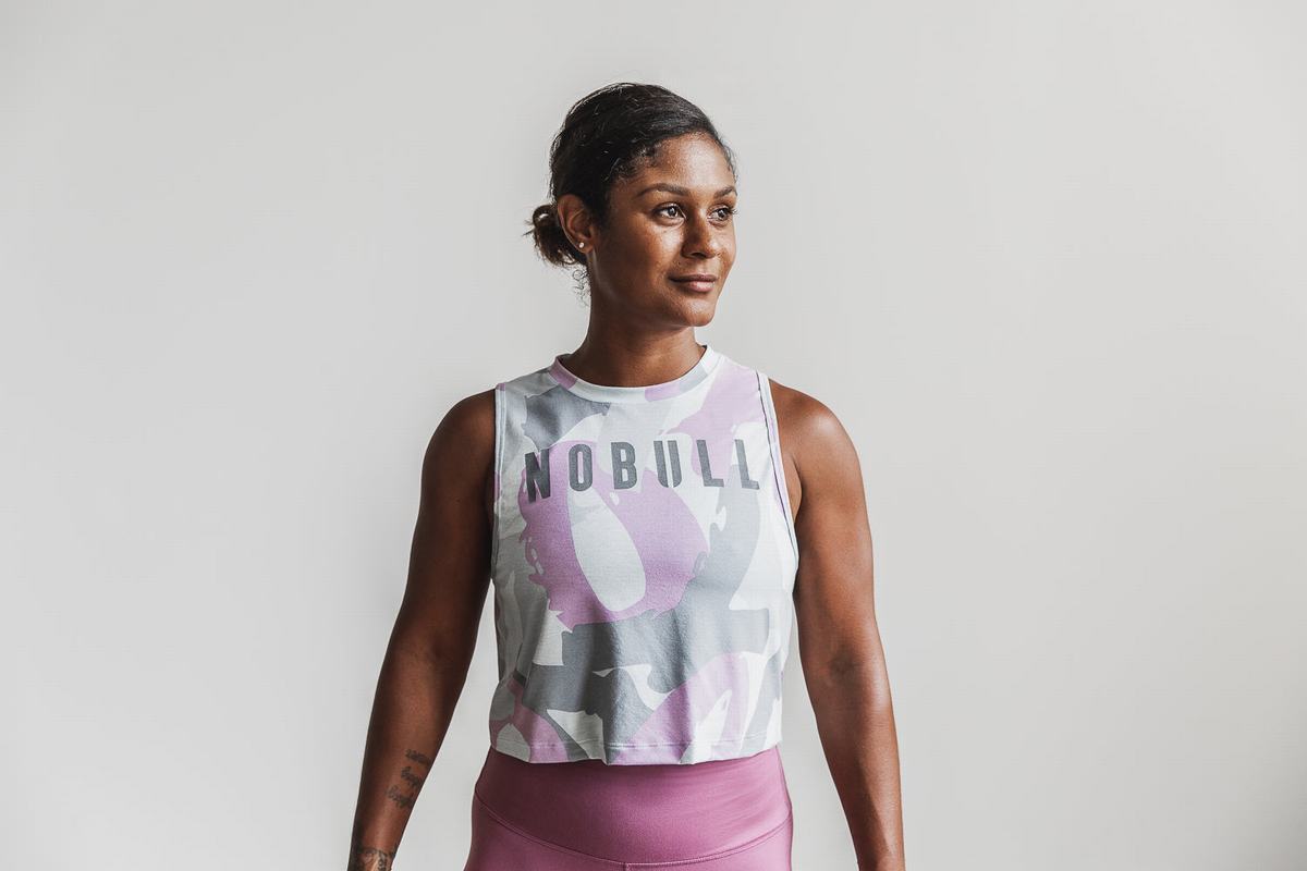 Nobull Muscle Toomey Women's Tank Tops Purple | Australia (QW0134)